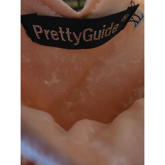 PrettyGuide Cocktail Party Dress XL Womens Pink Sequin V Front V Back New Years - Picture 4 of 6